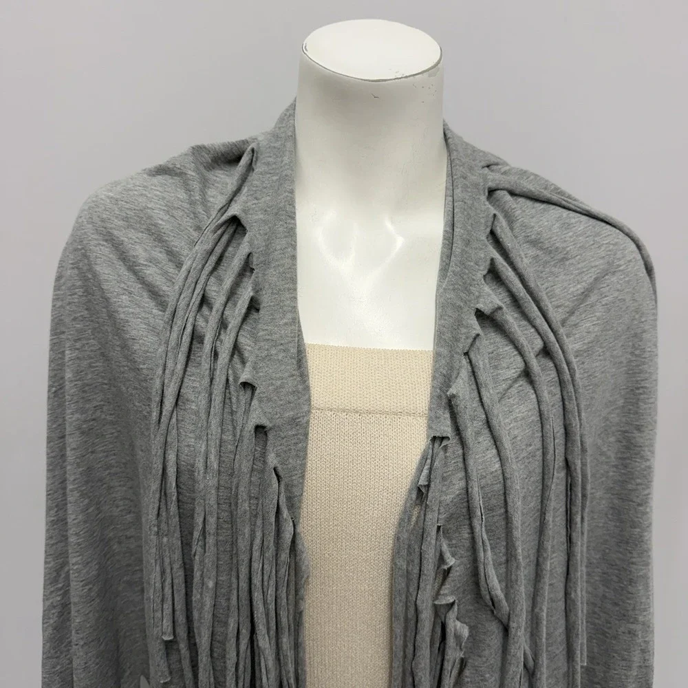 Michael Michael Kors 100% Cotton Scarf With Fringes Heather Gray NWT $69.50